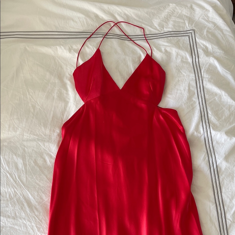 NWT FWRD Sei Elegant Red Spaghetti Strap Dress